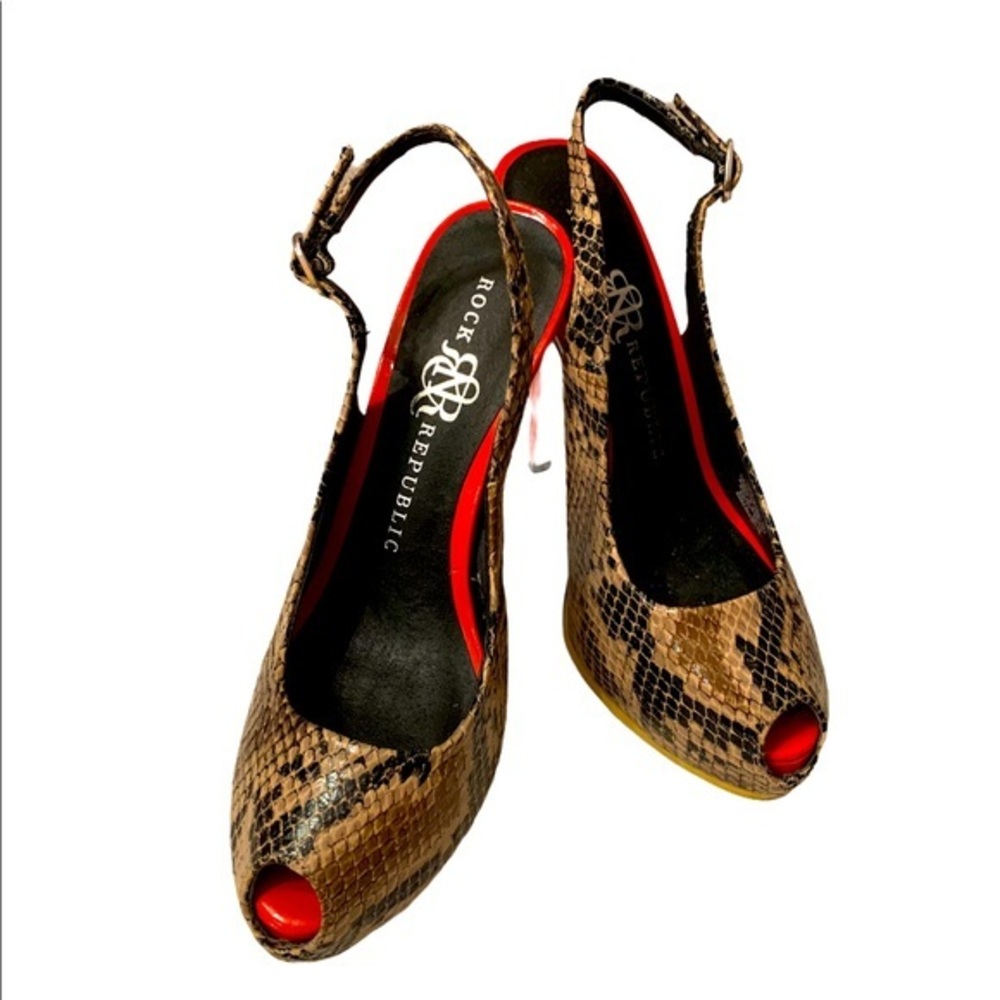 Rock & Republic Snakeskin Stilleto Heel Shoes